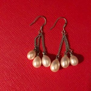 Pearl earrings